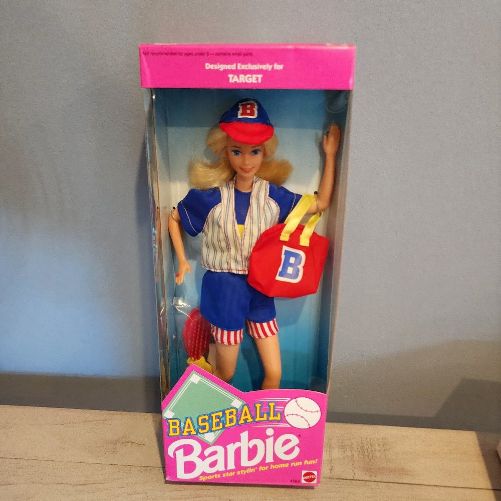 Vintage 1992 Baseball Barbie NIB